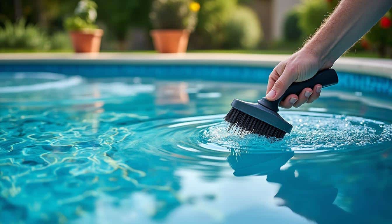 Conseils pour retirer le dépôt calcaire avec une brosse piscine