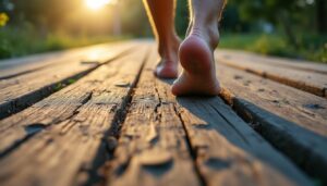 Comment la marche régulière rend un plancher encore plus grinçant