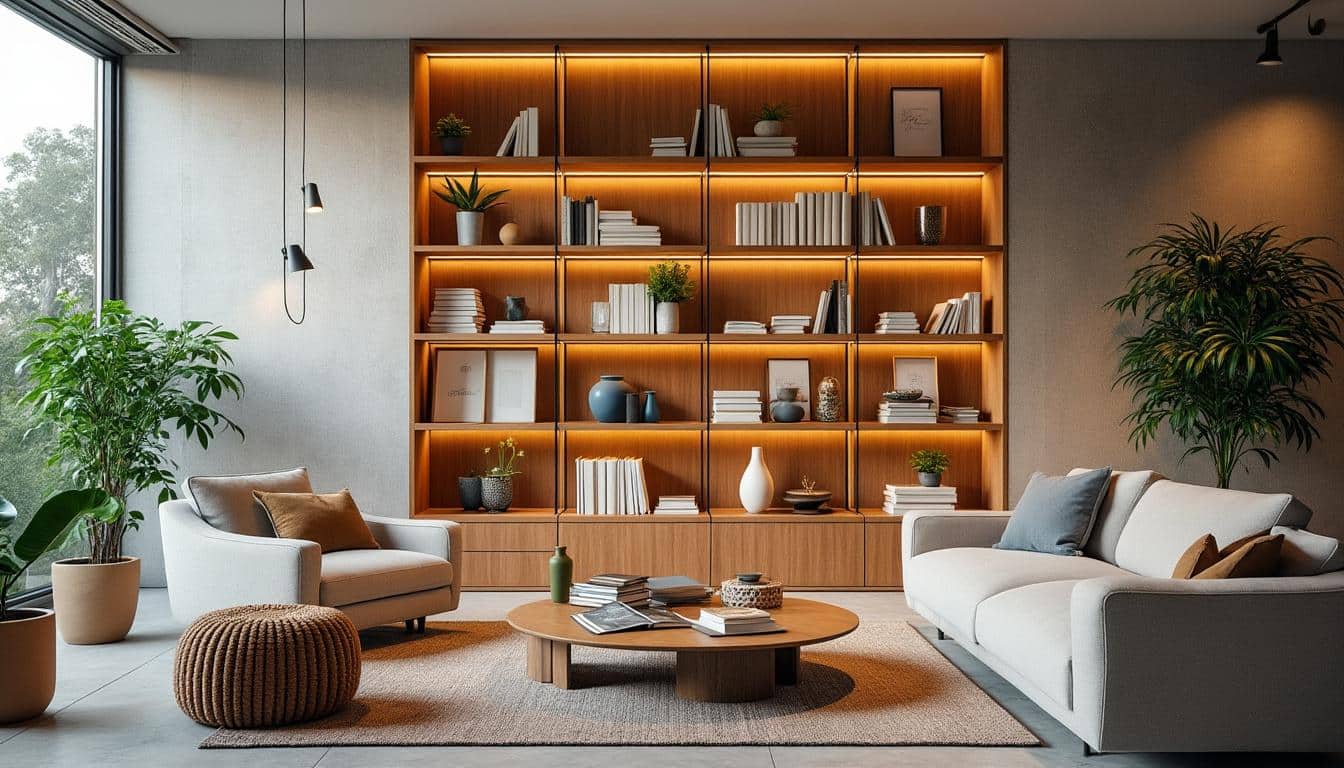 Conseils pour harmoniser les couleurs dans une vitrine murale