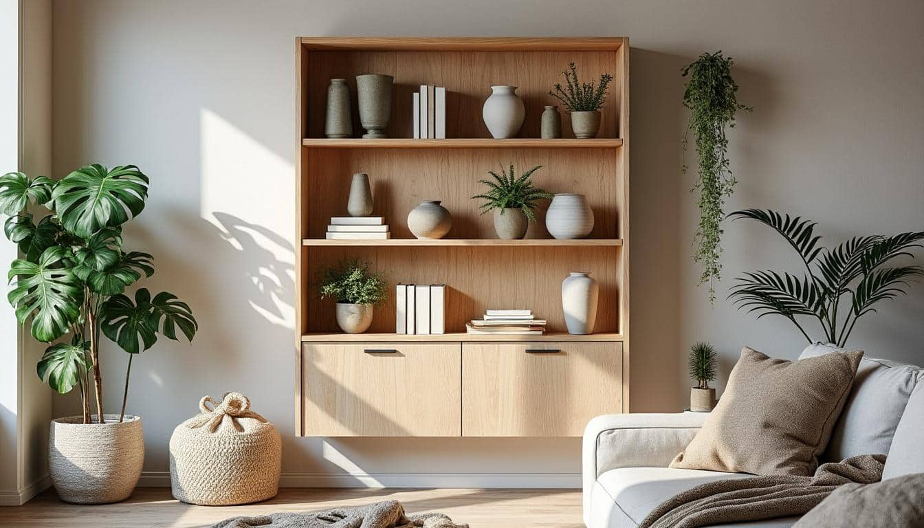 Inspiration pour décorer une vitrine murale au style scandinave