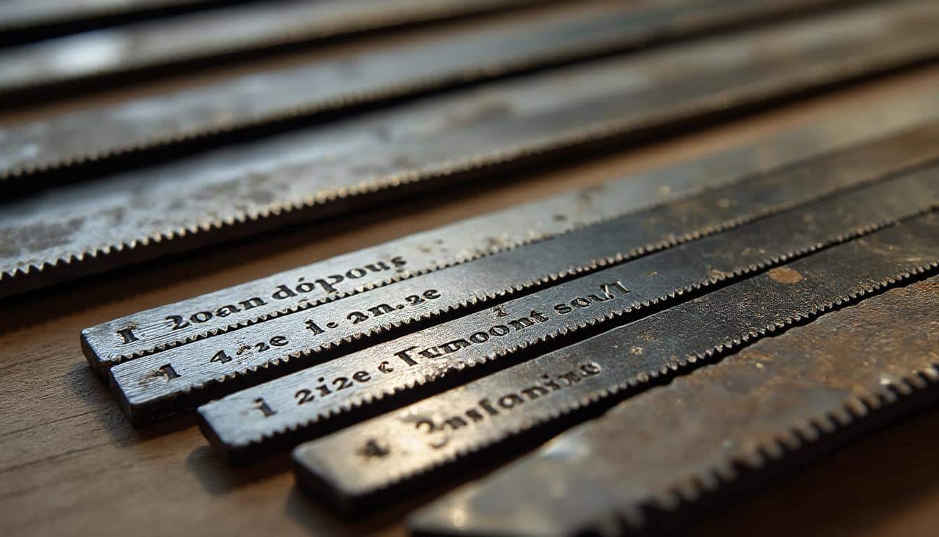 Lames de scie à chantourner : guide complet pour un choix précis