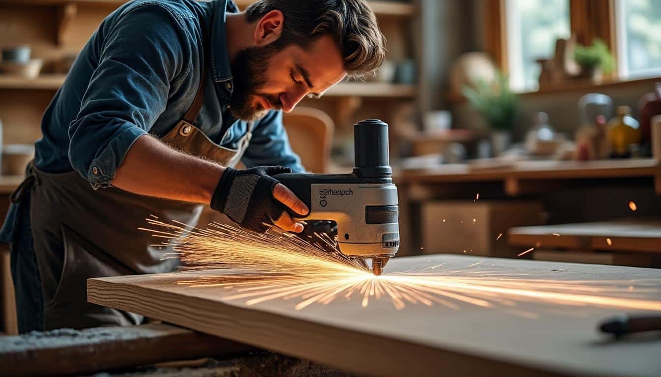 Illustration: Comment la scie plongeante de Scheppach révolutionne vos travaux de coupe