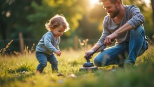 Sécurité lors du jardinage avec la tondeuse en présence d’enfants
