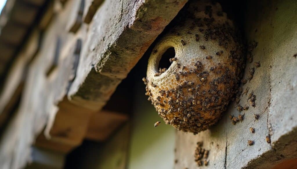Nid d’abeille sur la toiture : causes, détection et solutions efficaces