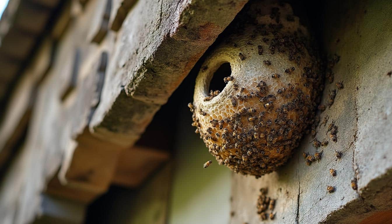 Nid d’abeille sur la toiture : causes, détection et solutions efficaces