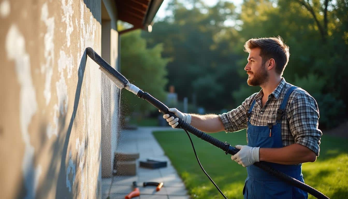 Illustration: Comprendre l’utilité d’une perche télescopique pour le nettoyage de la toiture