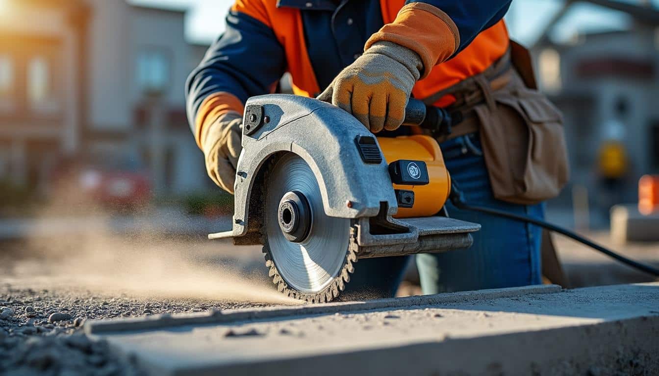 Illustration: Comment fonctionne une scie à béton et quelles sont ses caractéristiques techniques clés ?