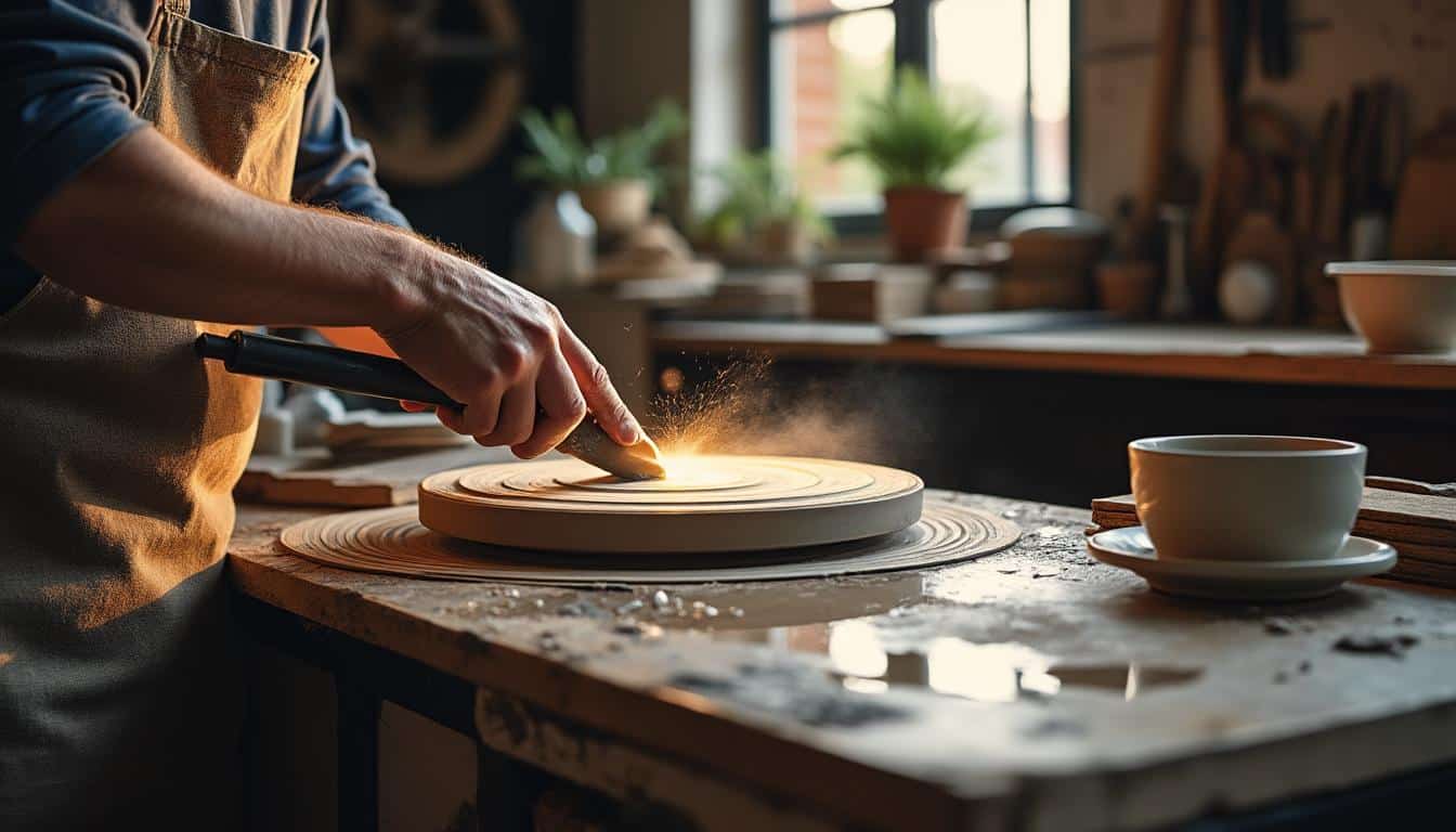 Illustration: Comprendre le fonctionnement et les usages de la scie à eau sur table