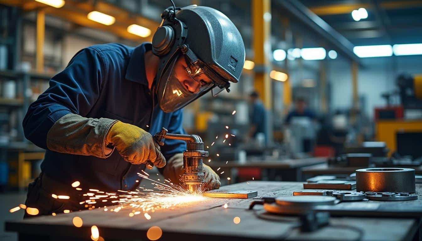 Illustration: Les avantages concrets d’utiliser une scie à ruban semi automatique en atelier ou industrie