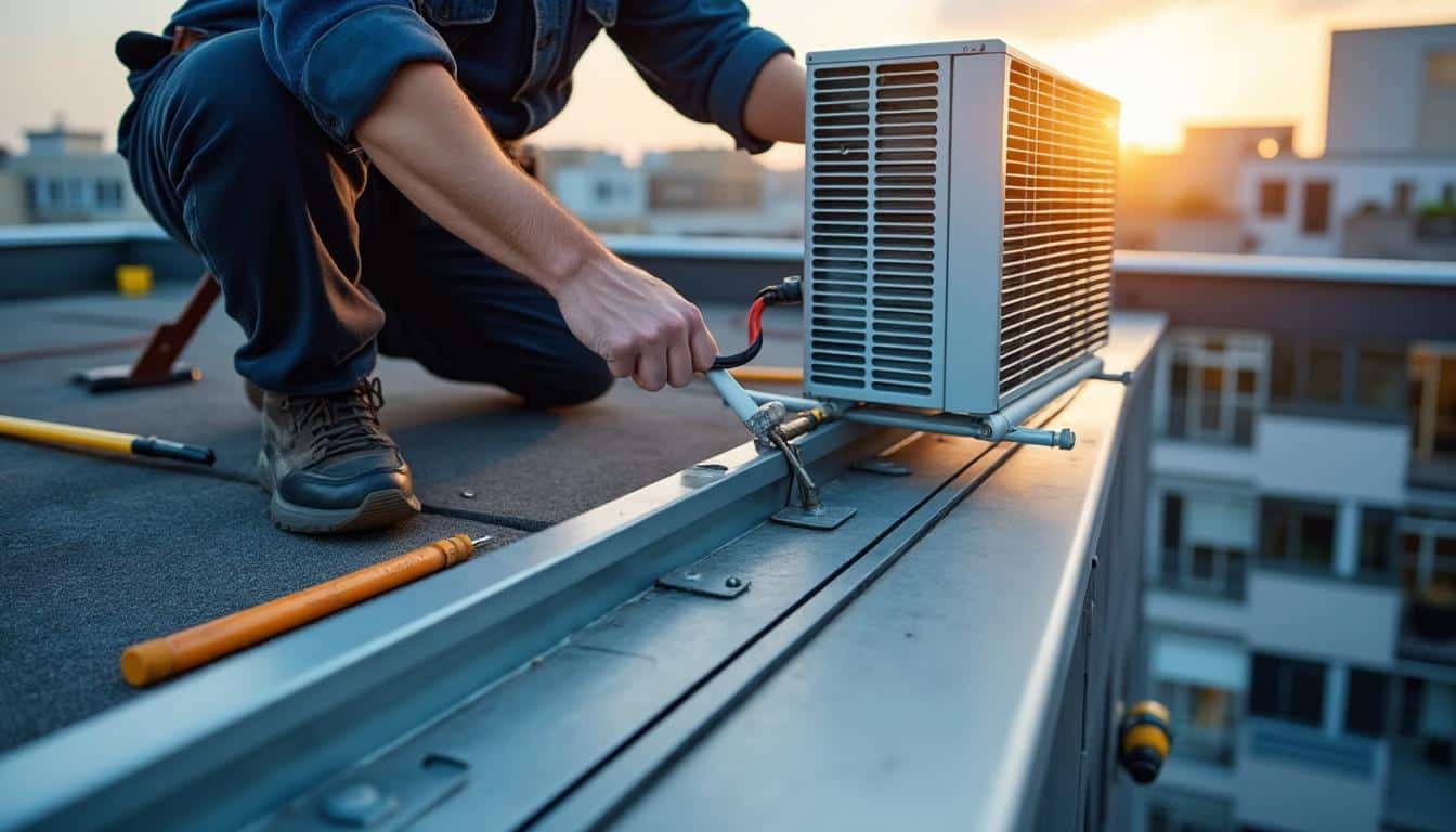 Illustration: Comprendre le rôle essentiel du support de toiture pour climatisation