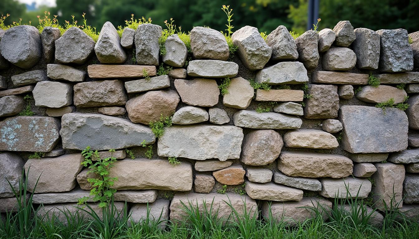 Muret en pierre pour jardin : charme naturel et solidité durable