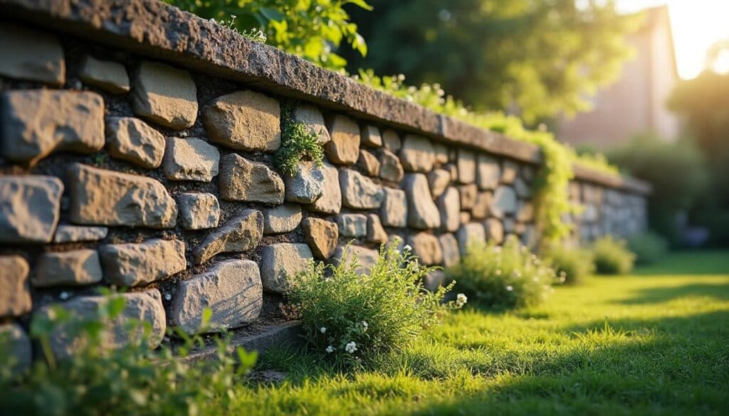 Muret en pierre naturelle : guide pour un ouvrage durable et esthétique