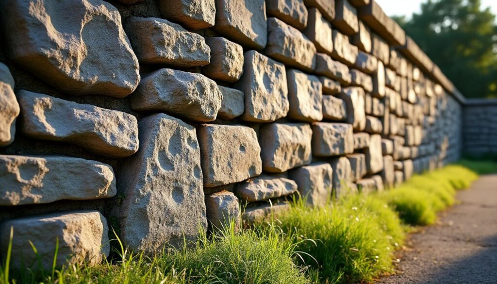 Muret en pierre calcaire : charme naturel et construction durable