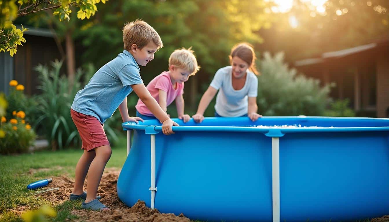 Piscine coque rigide hors sol : installation rapide et robustesse