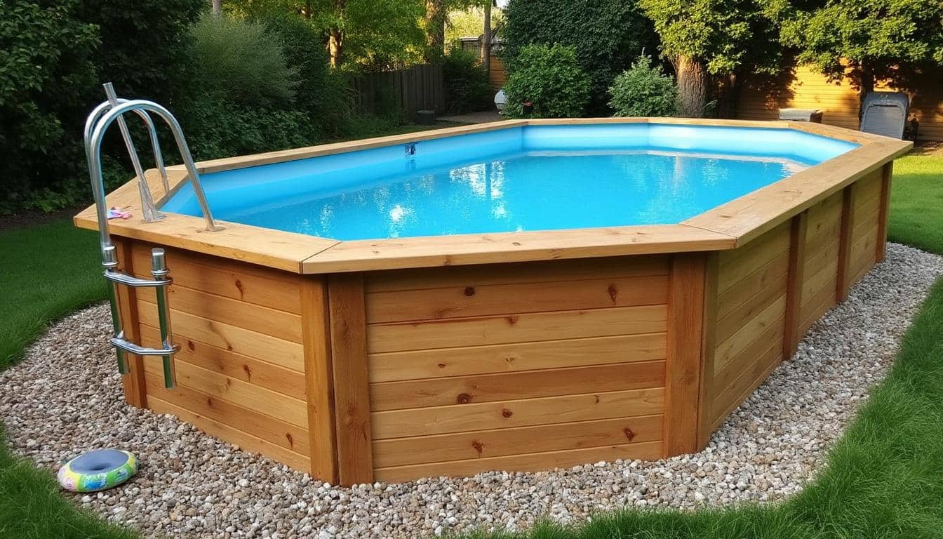 Illustration: Comprendre la piscine octogonale en bois : caractéristiques et avantages