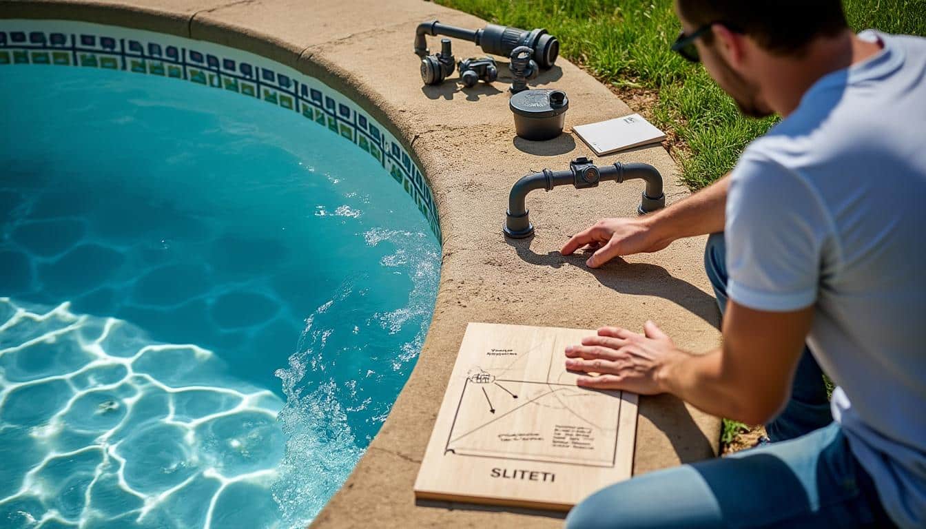Schéma de branchement du filtre à sable pour piscine hors sol facile