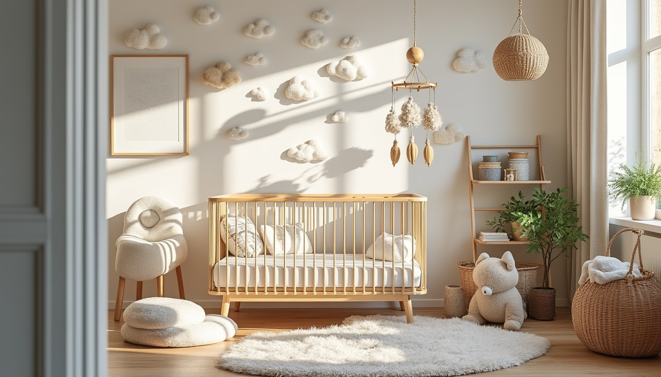 Illustration: Créer un univers apaisant et stimulant pour la chambre d’un bébé garçon