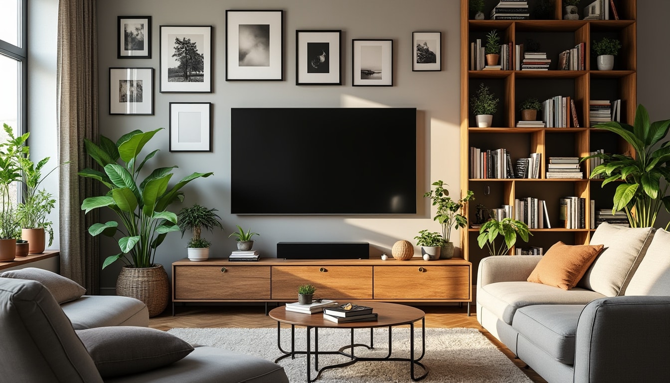 Décoration du mur TV mural : astuces pour un salon stylé