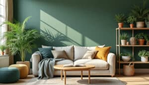 Peinture verte : nuances, bienfaits et conseils déco pour votre intérieur