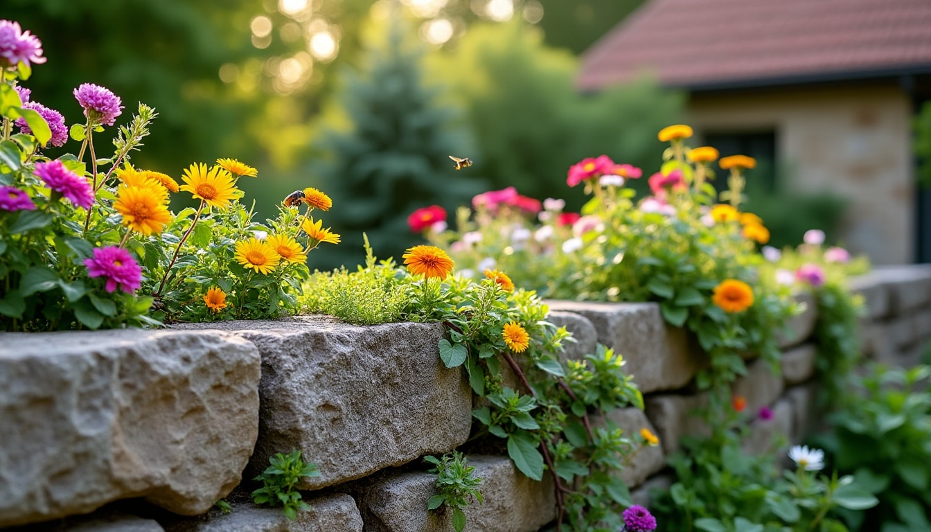 Illustration: Pourquoi végétaliser un muret dans votre jardin ?