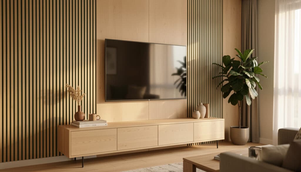 Comment habiller le mur derrière la télévision ?